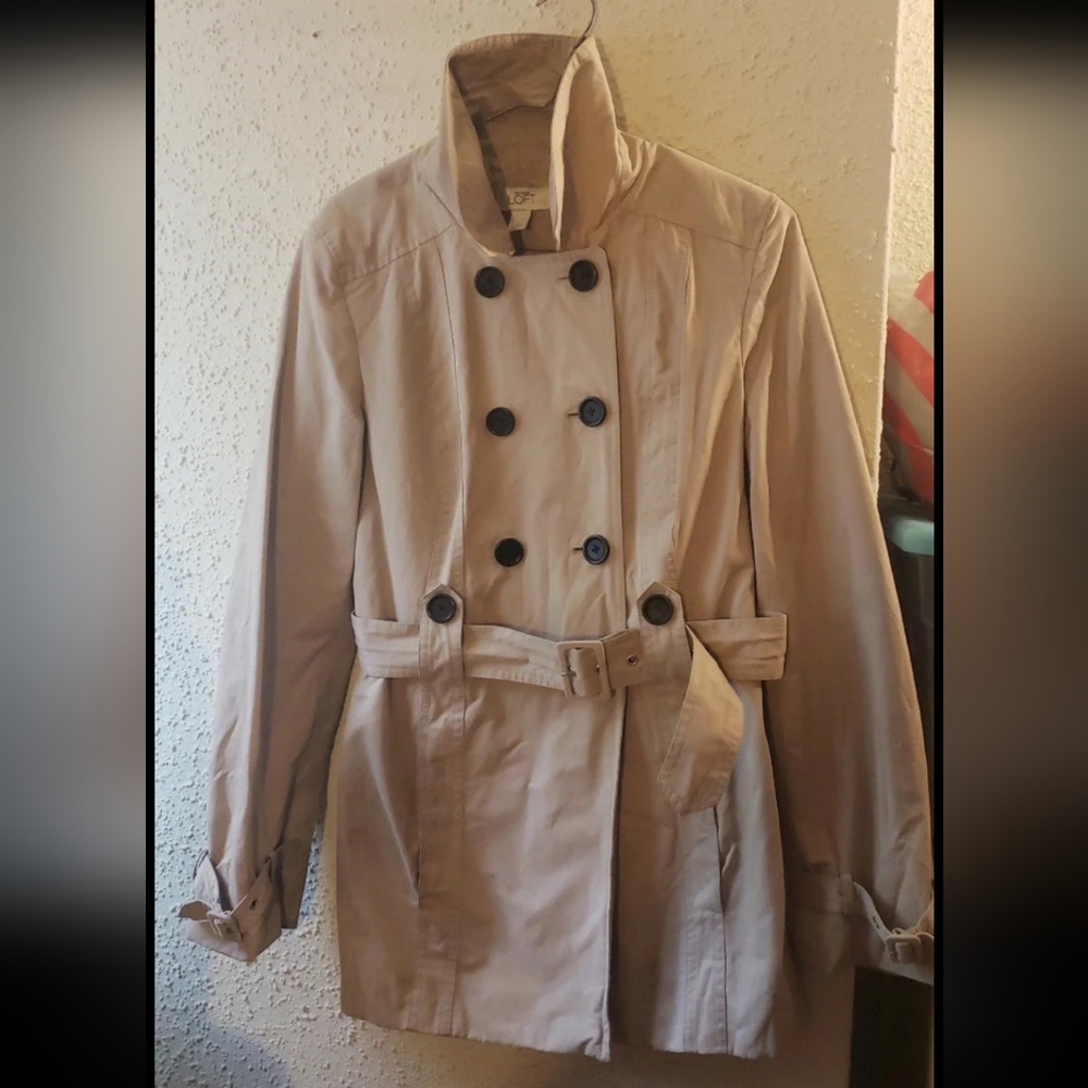 Ann Taylor Loft short trench coat